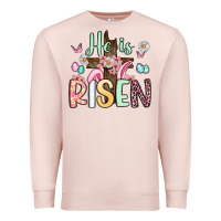 Pale Pink he is risen Premium Sweatshirt - Artiststas