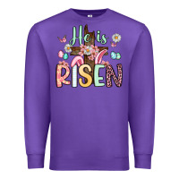Purple he is risen Premium Sweatshirt - Artiststas