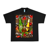Black beer bottles with wheat and barley Urban Heavy Tee - AdoDesignShop