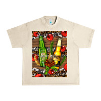 Sandshell beer bottles with wheat and barley Urban Heavy Tee - AdoDesignShop