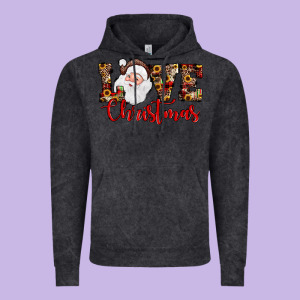 Love Christmas Santa Vintage Hoodie Designed By Jahusdesignshop