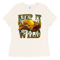 Bone keep it wild western Ladies Tee - texasbilliewilder