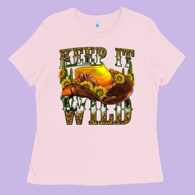 Keep It Wild Western Ladies Tee Designed By Texasbilliewilder