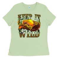 Matcha keep it wild western Ladies Tee - texasbilliewilder