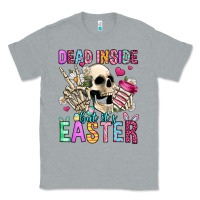 Heather Grey dead inside but it's easter Classic Tee - Jasminsmagicworld