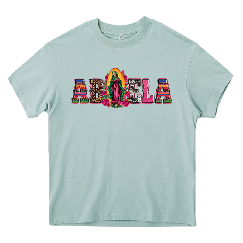 Abuela Our Lady Of Guadalupe Heavy Core Tee by Artiststas | Teevron