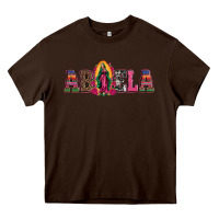 Chocolate Brown abuela our lady of guadalupe Heavy Core Tee - Artiststas