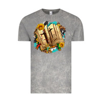Cloud Rock cross with bible and sunflowers Vintage Tee - AdoDesignShop