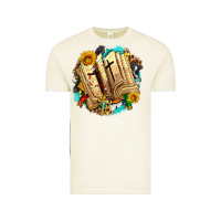 Vintage Arctic cross with bible and sunflowers Vintage Tee - AdoDesignShop