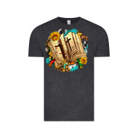 Vintage Black cross with bible and sunflowers Vintage Tee - AdoDesignShop