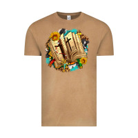 Vintage Camel cross with bible and sunflowers Vintage Tee - AdoDesignShop