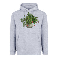 Heather Grey Dwarf Pomegranate Tree Illustrations Heavyweight Hoodie - LillyAllenDesigns