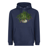 Navy Dwarf Pomegranate Tree Illustrations Heavyweight Hoodie - LillyAllenDesigns