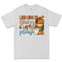 Dove Grey leggins leaves and lattes Premium Tee - Zillion Design Studio