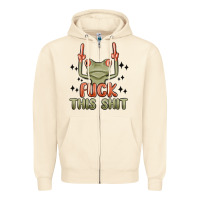 Sandshell fuck this shit Zipper Hoodie - MaliasSmallBusiness