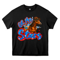 Black oh my stars horse Heavy Core Tee - Zillion Design Studio