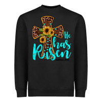 Black he has risen Heavyweight Sweatshirt - JahusDesignShop