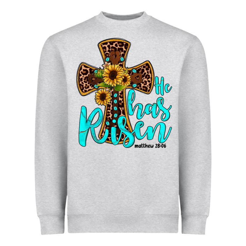 He Has Risen Heavyweight Sweatshirt by JahusDesignShop | Teevron