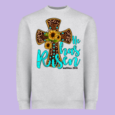 He Has Risen Heavyweight Sweatshirt Designed By Jahusdesignshop
