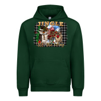 Forest Green jingle all the way Urban Hoodie - CowGirlArtShop