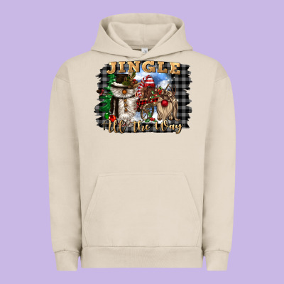 Jingle All The Way Urban Hoodie Designed By Cowgirlartshop