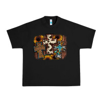 Black cross background Urban Heavy Tee - JahusDesignShop