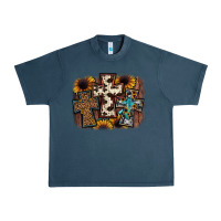 Midnight Navy cross background Urban Heavy Tee - JahusDesignShop