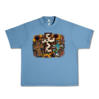 Pebble Blue cross background Urban Heavy Tee - JahusDesignShop