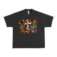 Pigment Black cross background Urban Heavy Tee - JahusDesignShop