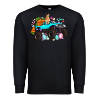 Black monster truck easter Premium Sweatshirt - Artiststas