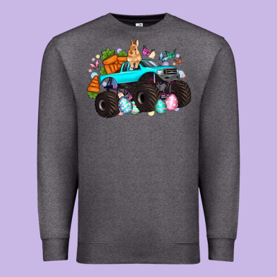 Monster Truck Easter Premium Sweatshirt Designed By Artiststas
