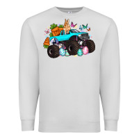 Dove Grey monster truck easter Premium Sweatshirt - Artiststas