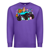 Purple monster truck easter Premium Sweatshirt - Artiststas