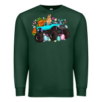 Sports Green monster truck easter Premium Sweatshirt - Artiststas