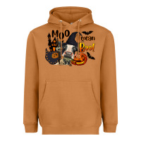 Meerkat Moo I Mean Boo Holstein Cow Heavyweight Hoodie - LillyAllenDesigns