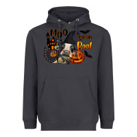 Smoke Moo I Mean Boo Holstein Cow Heavyweight Hoodie - LillyAllenDesigns