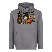 Storm Moo I Mean Boo Holstein Cow Heavyweight Hoodie - LillyAllenDesigns