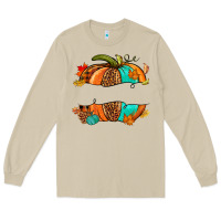 Mushroom custom pumpkin name Long Sleeve Tee - NancyCooperArtShop