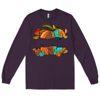 Plum custom pumpkin name Long Sleeve Tee - NancyCooperArtShop