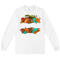 White custom pumpkin name Long Sleeve Tee - NancyCooperArtShop