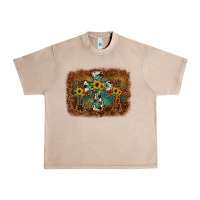 French Oak cross backgraund Urban Heavy Tee - JahusDesignShop