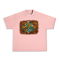 Salmon cross backgraund Urban Heavy Tee - JahusDesignShop