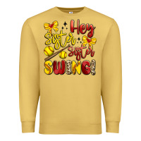 Antique Gold hey sister sister swing softball Premium Sweatshirt - Artiststas