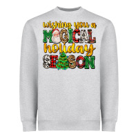 Heather Grey wishing you a magical season Heavyweight Sweatshirt - AdoDesignShop