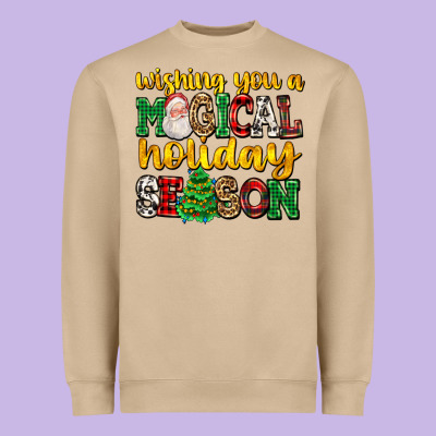 Wishing You A Magical Season Heavyweight Sweatshirt Designed By Adodesignshop