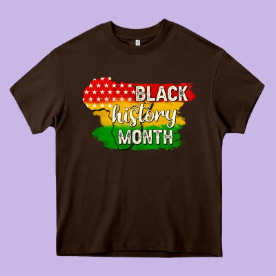 Black History Month Heavy Core Tee Designed By Texasbilliewilder