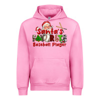 Fuchsia Pink santas favorite baseball player Urban Hoodie - CowGirlArtShop