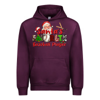 Mauve Wine santas favorite baseball player Urban Hoodie - CowGirlArtShop