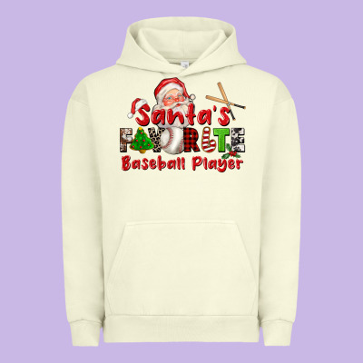Santas Favorite Baseball Player Urban Hoodie Designed By Cowgirlartshop