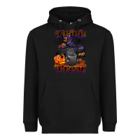 Black Trick Or Treat Black Angus Heifer Heavyweight Hoodie - LillyAllenDesigns